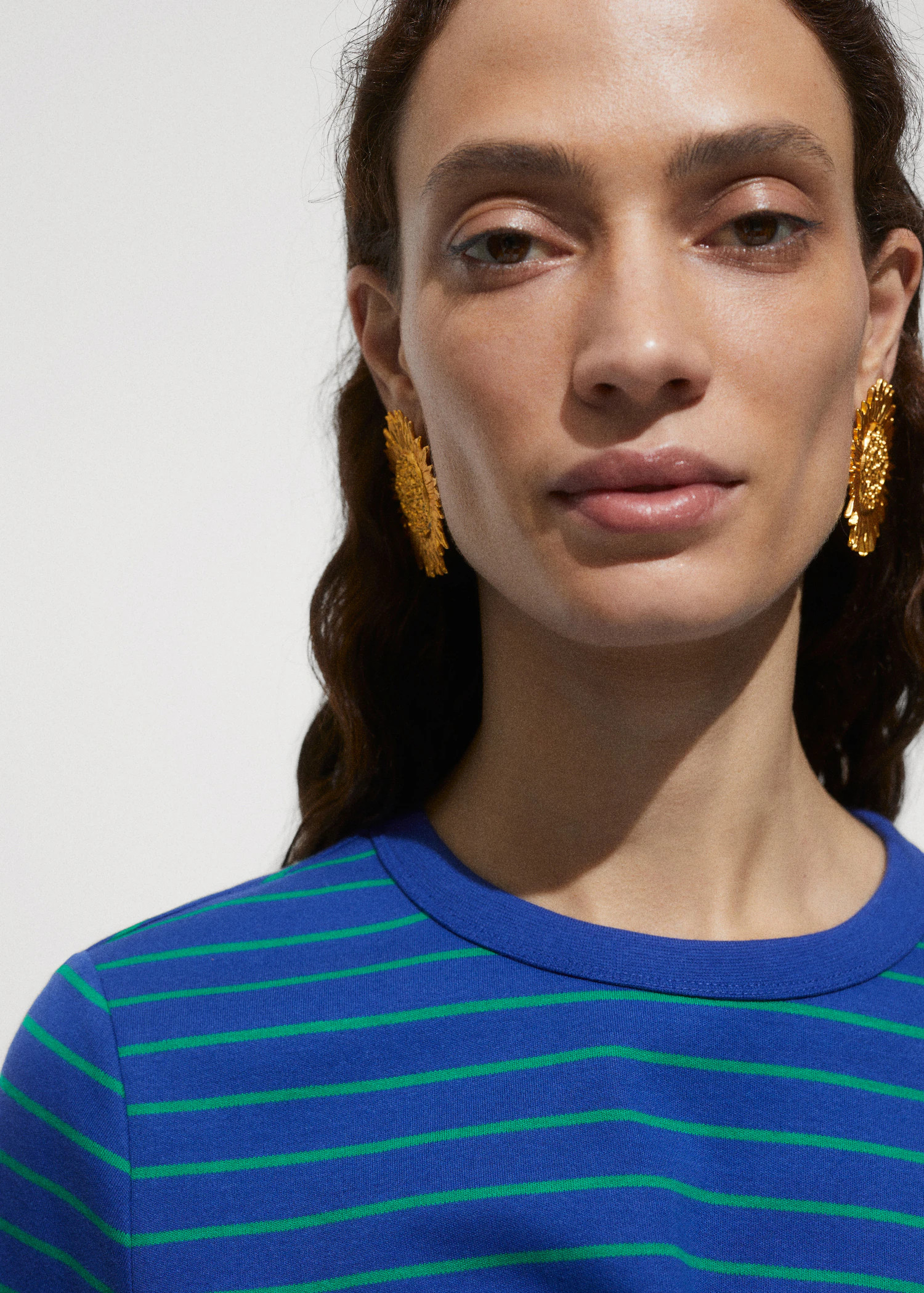 Printed striped T-shirt | MANGO (US)