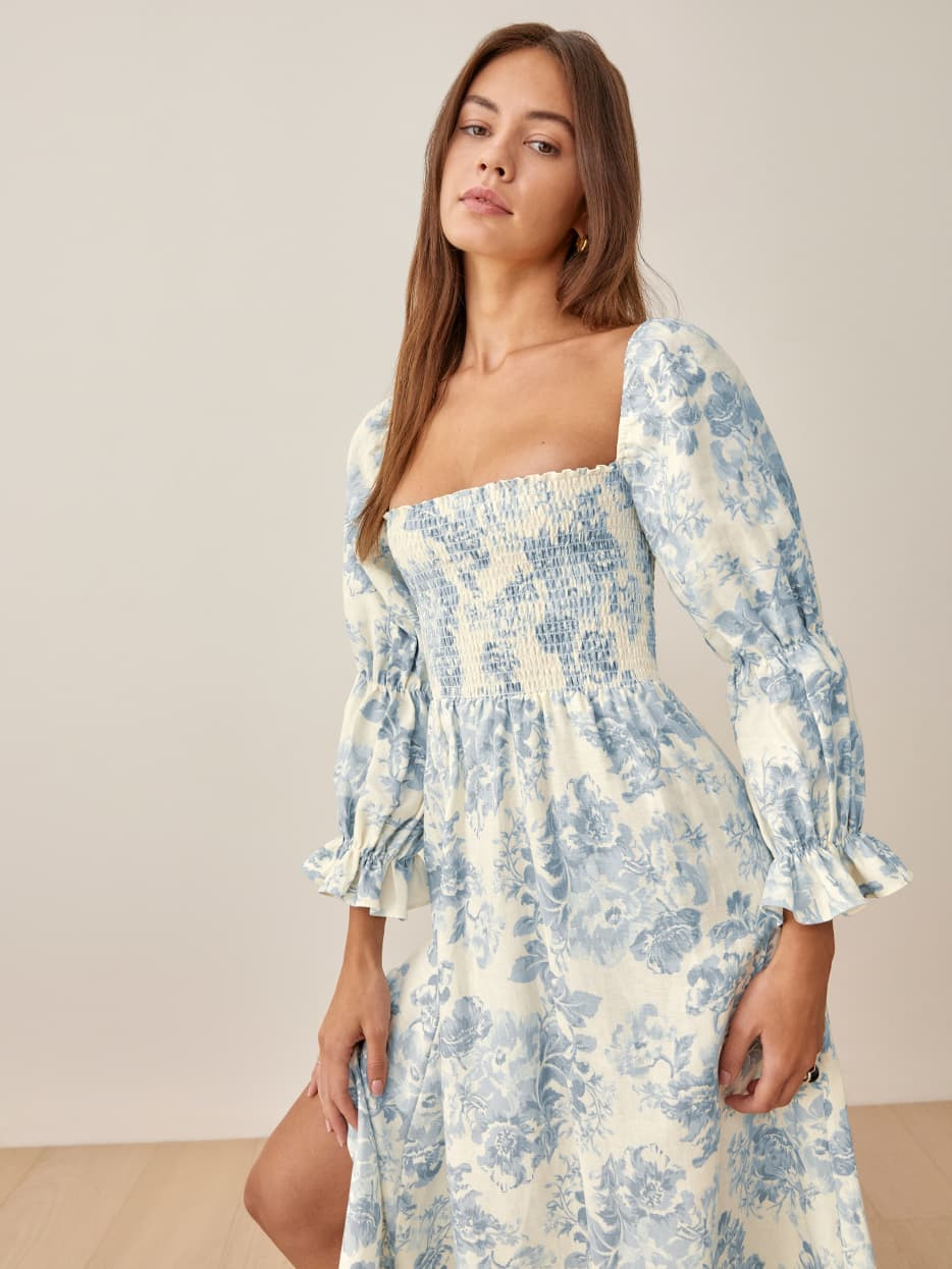 Hyland Linen Dress | Reformation (Global)