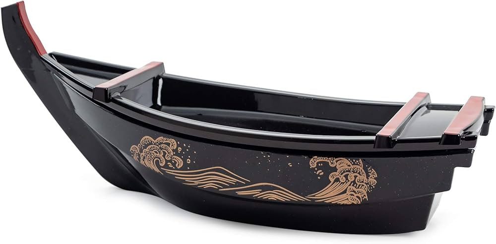 Japanese Sashimi Sushi Boat Plate Detachable Serving Tray For Restaurant Home Dining Decorative D... | Amazon (US)