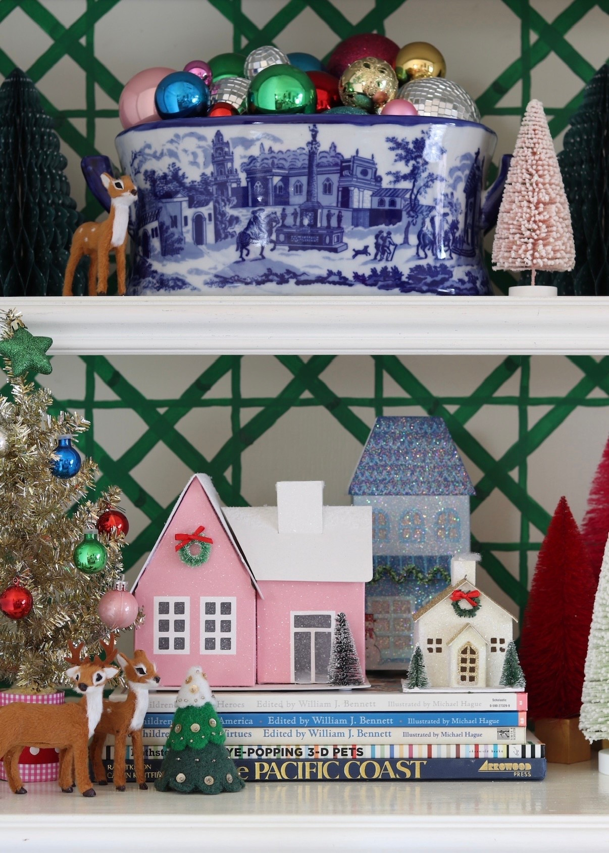 Love these little deer and paper houses! Small houses are $3 ornaments, I just remove the hook.  Linking exact deer and similar house selections available this year- many 40% off. 

#LTKHome #LTKHoliday #LTKSeasonal