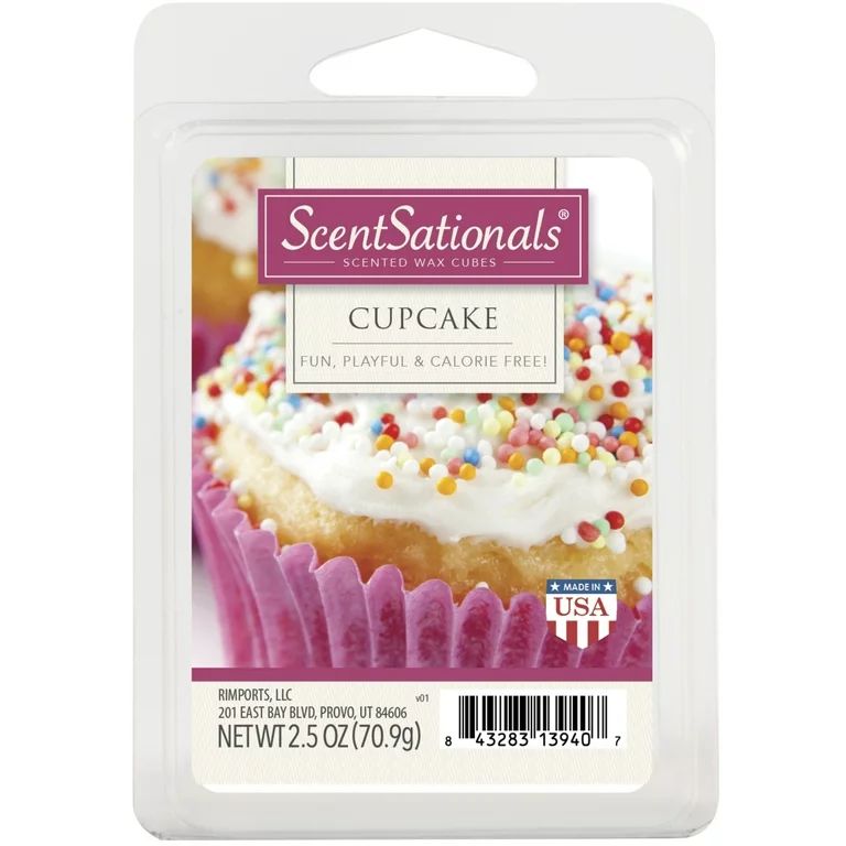 Blast from the Past Collection: Cupcake Scented Wax Melts, ScentSationals, 2.5 oz (1-Pack) - Walm... | Walmart (US)