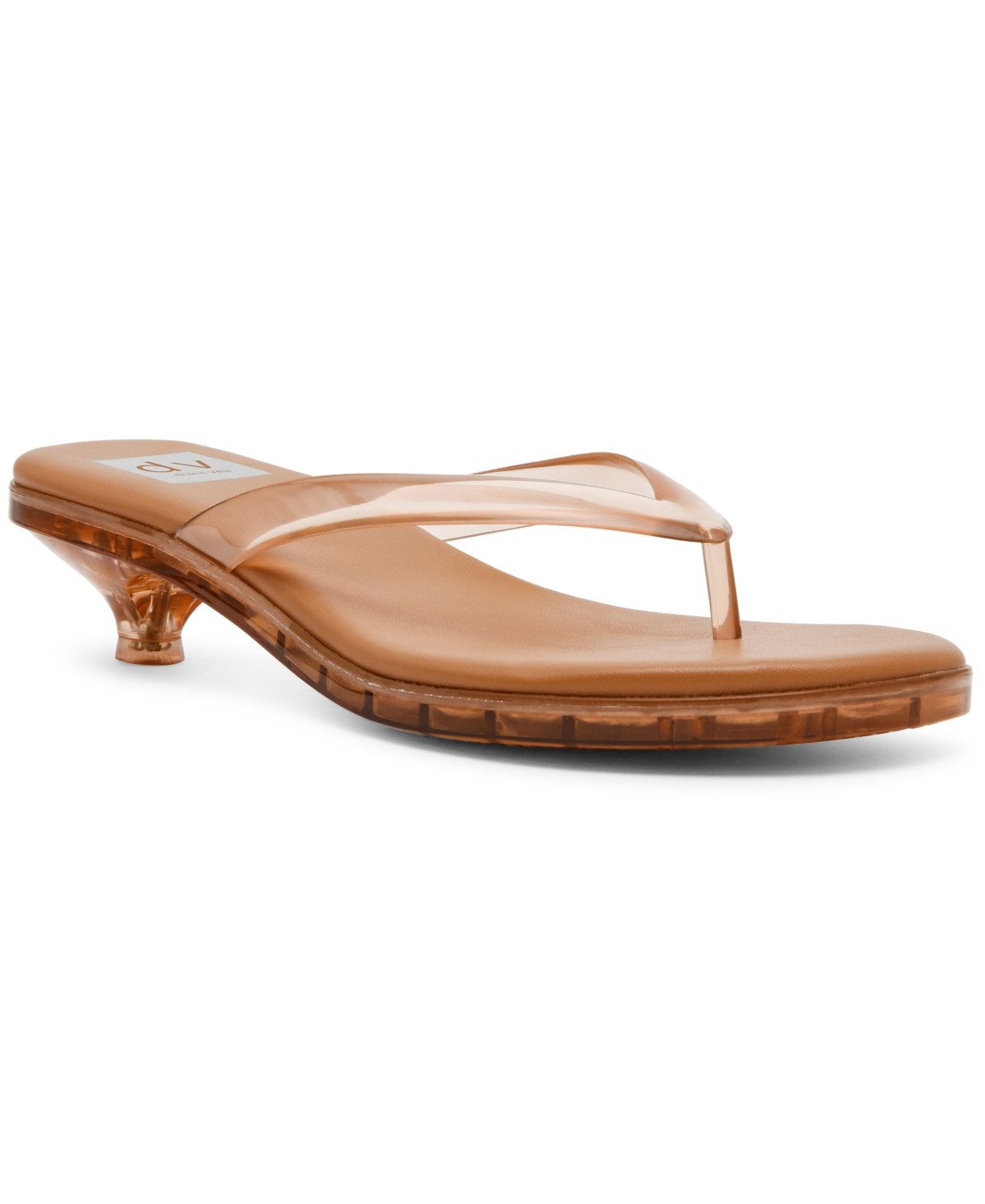 Dv Dolce Vita Women's Cicely Jelly Vinyl Thong Flip Sandals - Toffee | Macy's