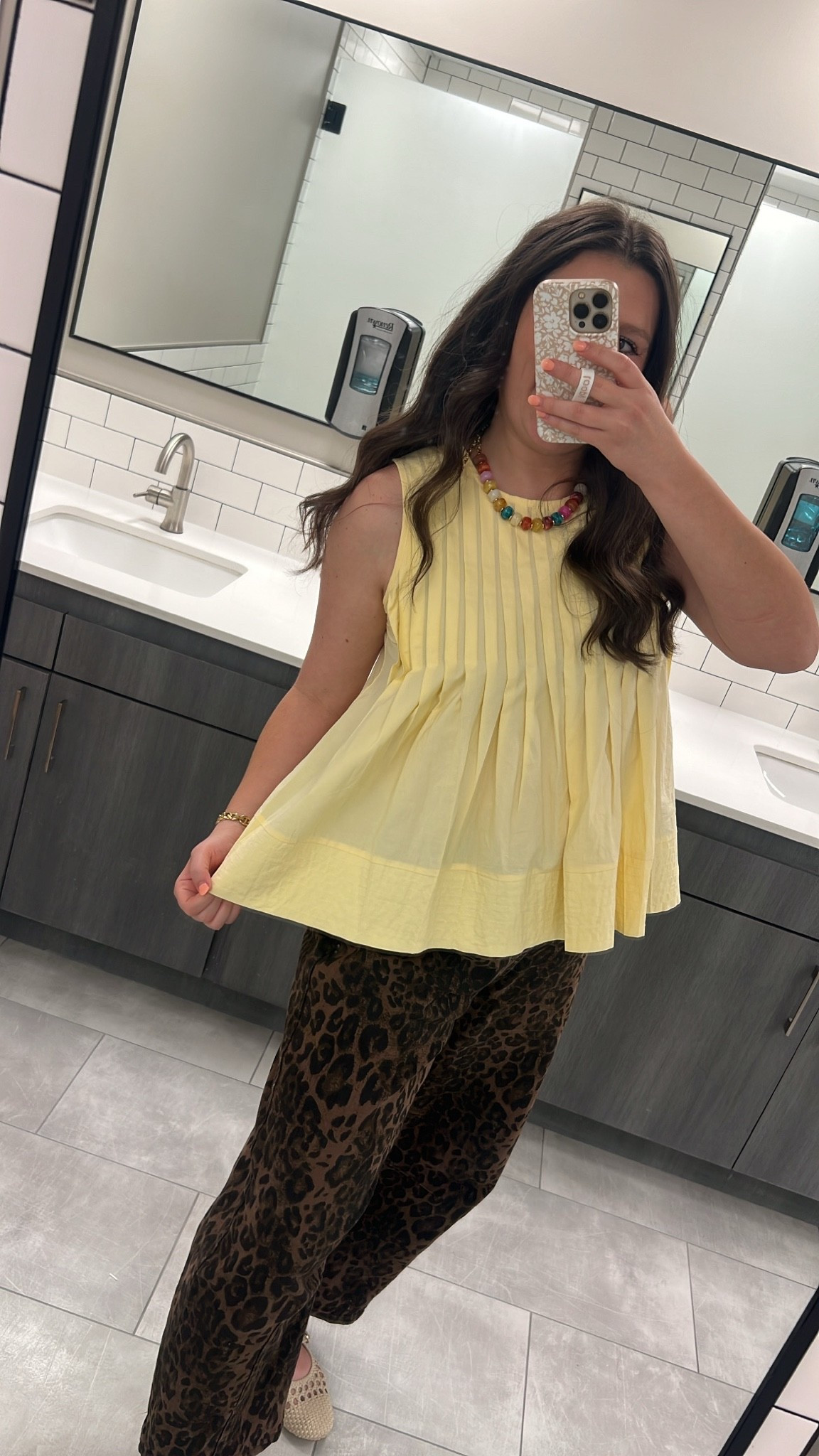 The cutest & most effortless top for summer! Take it from someone who usually doesn’t like showing her shoulders, she is GOOD👏

Size M in both top & pants, both TTS 

Summer top / summer mom top / summer mom outfit / top for summer / yellow top / mom outfit / fun top / effortlessly cute / comfy but cute / effortless top / easy mom outfit / mom style / SAHM outfit / teacher outfit / work outfit / in office outfits / summer office outfits / summer work outfits / summer workwear / mom friendly / mom workwear / mom work outfits / leopard pants / barrel jeans / leopard jeans / drawstring waist / drawstring jeans / mom jeans / leopard barrel jeans / comfy mom jeans / comfy outfits / fun pants / date night outfit / beaded necklace / cute outfit / brunch outfit / girls night

#LTKootd #LTKmomlife #LTKWorkwear