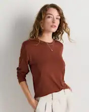 Cotton Modal Relaxed Long Sleeve Tee | Quince
