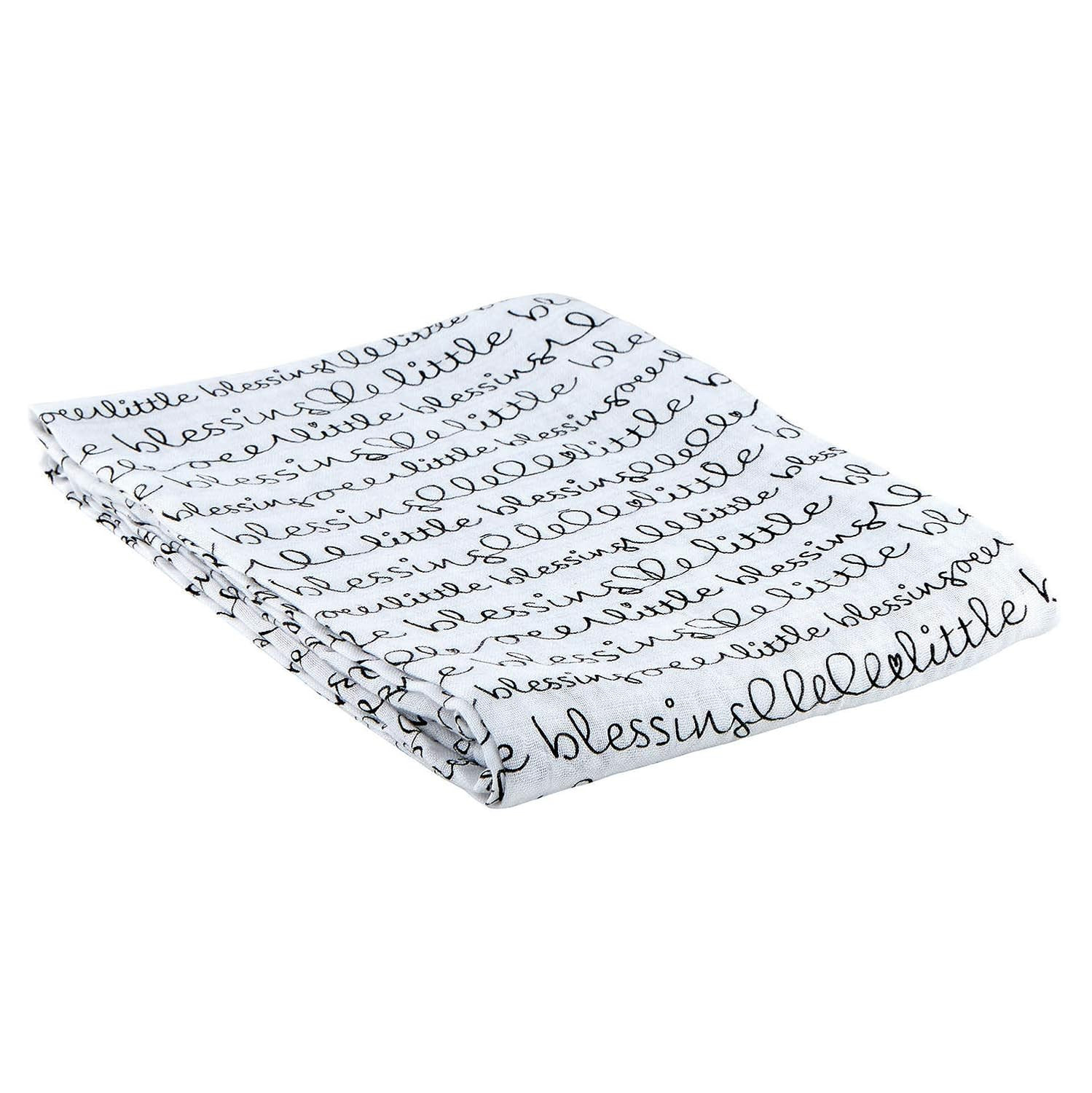 Stephan Baby Viscose + Cotton Swaddle Blanket, Little Blessings | Amazon (US)