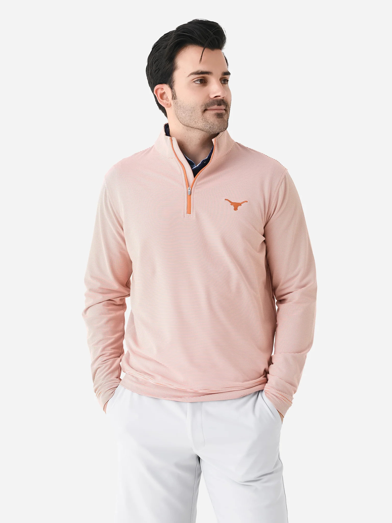 PETER MILLAR
                      
                     Collegiate Men's Perth Mini Stripe Perfo... | Saint Bernard