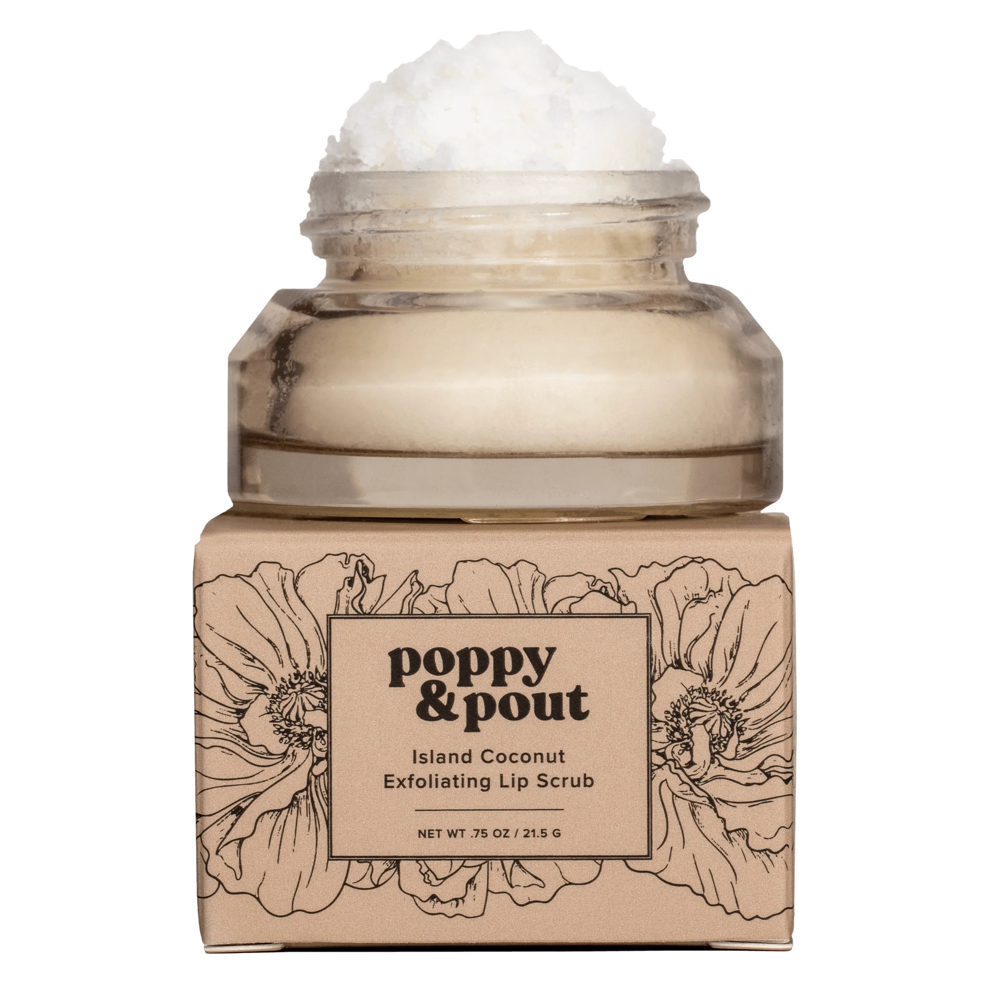 Shop Original Island Coconut Lip Scrub | Poppy & Pout | Poppy & Pout