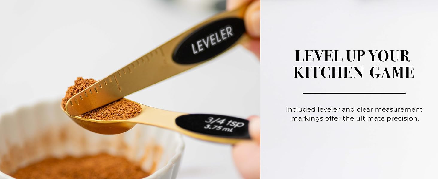 Magnetic Measuring Spoons Set - Stainless Steel Measuring Spoons - Magnetic Measuring Spoon Set, ... | Amazon (US)