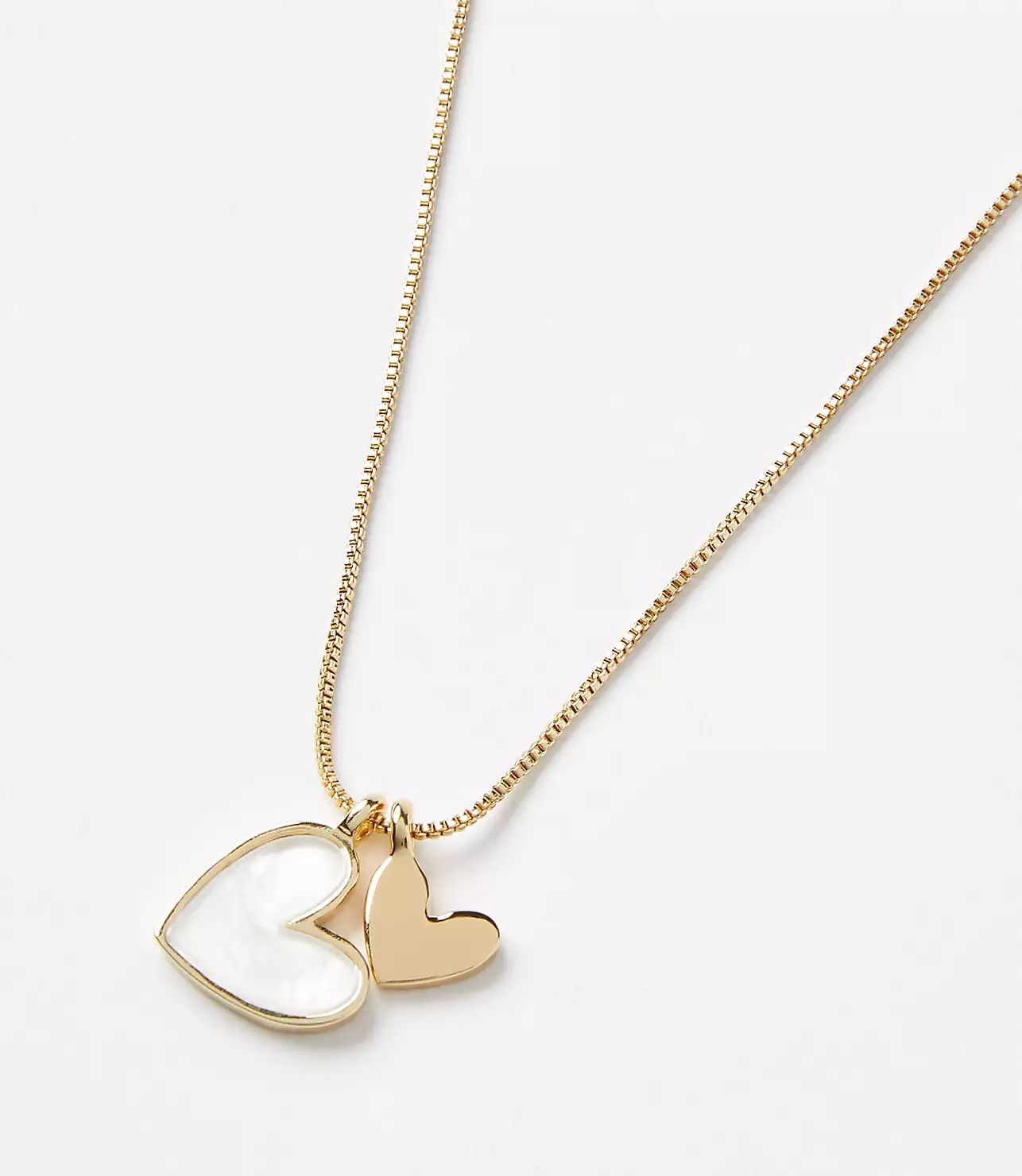 Mother of Pearl Heart Necklace | LOFT