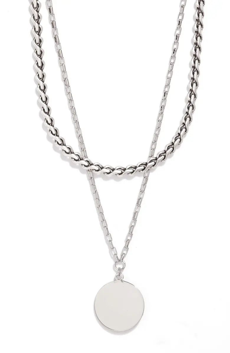 Layered Medallion Pendant Necklace | Nordstrom
