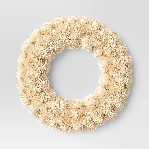 Shola Wreath White - Threshold™ | Target