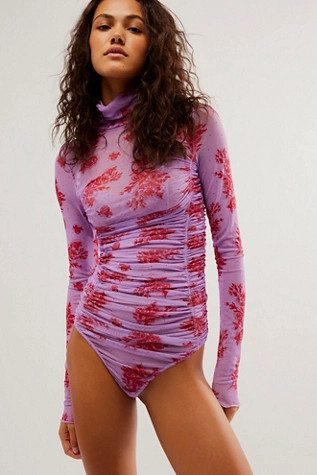 Under It All Printed Mesh Bodysuit | Free People (Global - UK&FR Excluded)