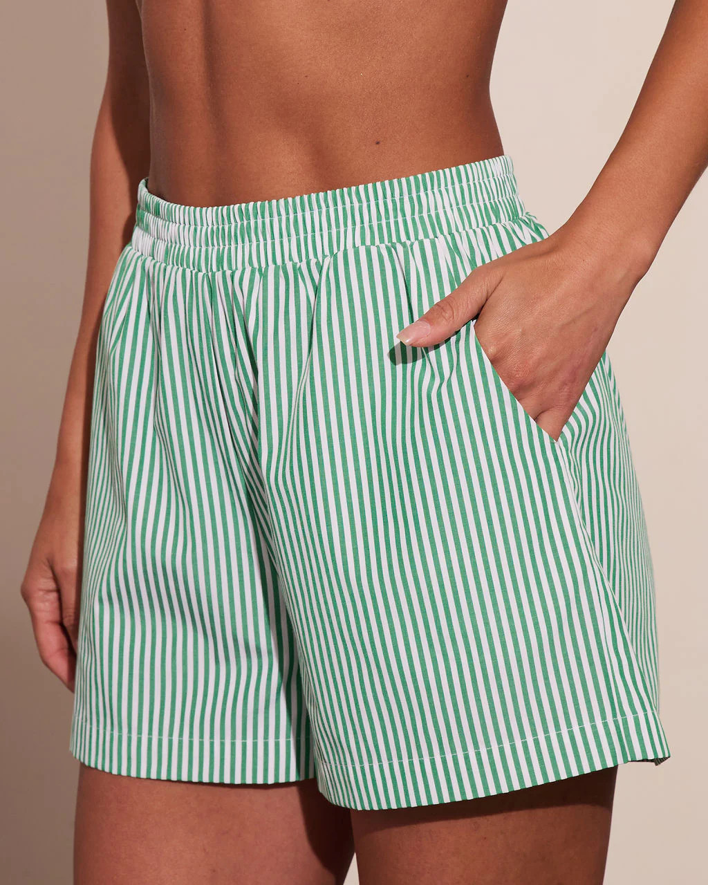 Fresh Dayglow Striped Mid Rise Shorts | VICI