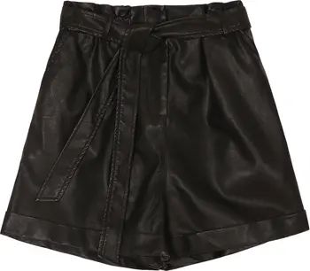 FRNCH Faux Leather Belted Shorts | Nordstromrack | Nordstrom Rack
