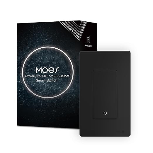 MOES 2nd Generation WiFi Smart Light Switch, Wall Switch 2.4GHz, Neutral Wire Required, Smart Lif... | Amazon (US)