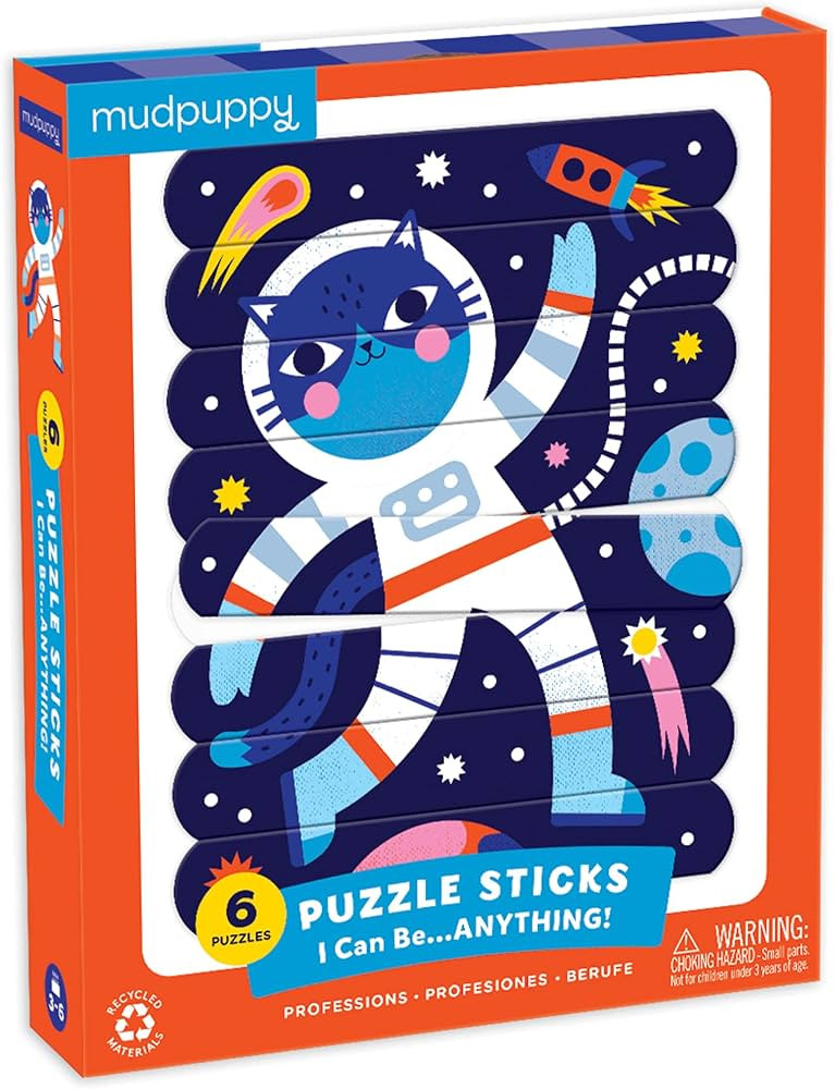 Amazon.com: Mudpuppy I Can Be… Anything! Puzzle Sticks, 24 Double-Sided Sticks Create 6 Differe... | Amazon (US)