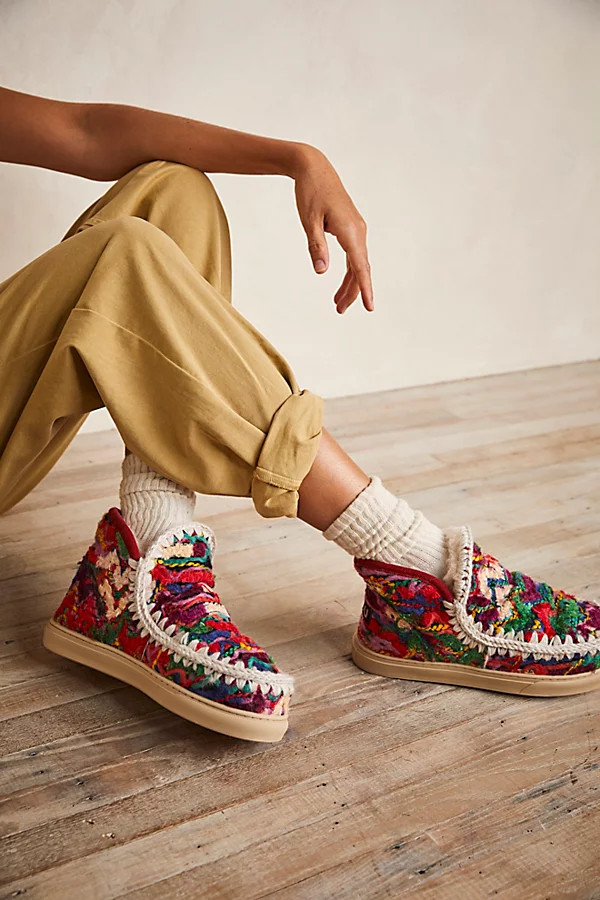 Mou Confetti Cozy Boots by MOU at Free People, Multi, EU 37 | Free People (Global - UK&FR Excluded)