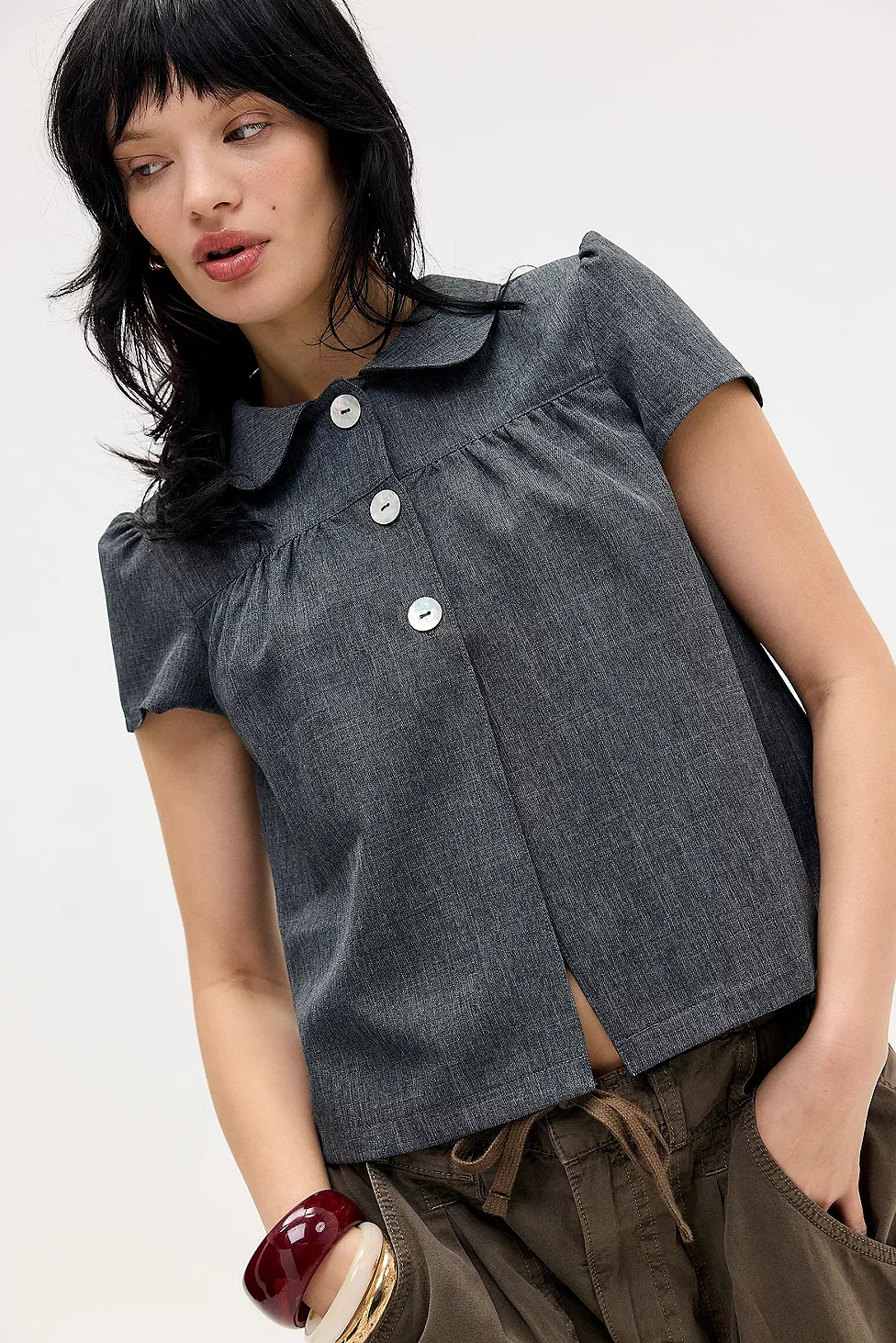 Silence + Noise Monroe Pea Jacket | Urban Outfitters UK