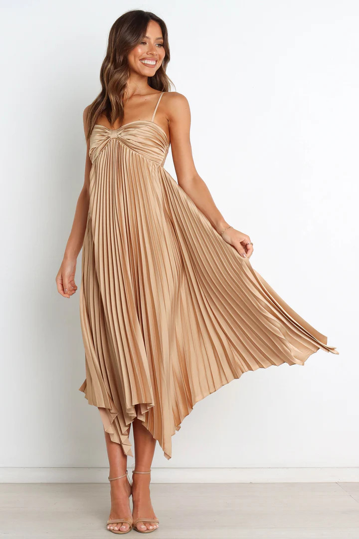 Vikki Dress - Gold | Petal & Pup (US)