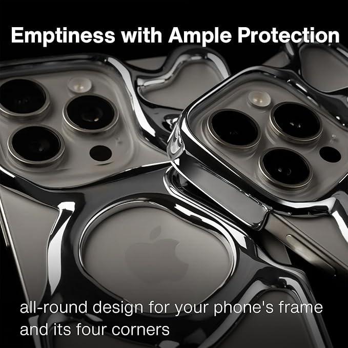 Emptiness Phone Case for iPhone 15 Pro (Only),MagSafe Compatible 22g Lightweight,Matte Sliver,Hea... | Amazon (US)