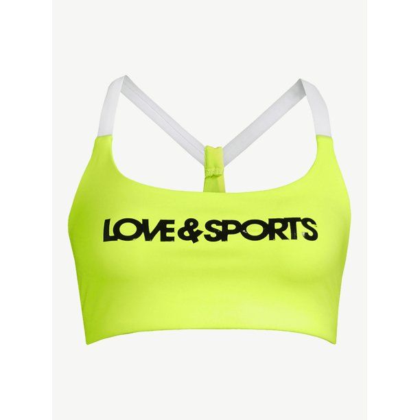 Love & Sports Women's Kikki Compression Sports Bra - Walmart.com | Walmart (US)