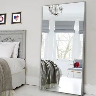 Modern Glam Large Full-length Floor Wall Mirror - 59x35 - Black | Bed Bath & Beyond