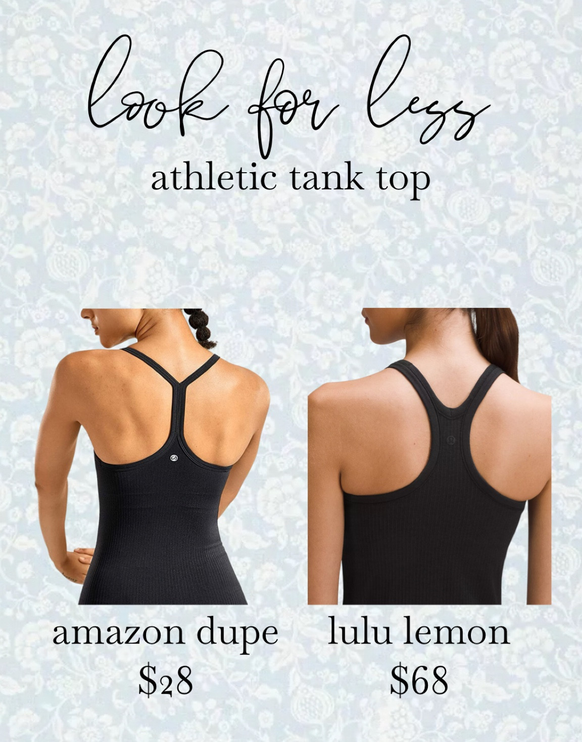 I love this Amazon tank top that’s a great dupe for a lulu tank! I have been wearing these Amazon tanks for years and love them🙌🏼 I have like 6 of them that I’ve bought over the years in different colors! It comes in so many color options😍🌈 I have loved this tank in several seasons of life through just being in my mid 20s and wearing it to work out or athleisure wear with leggings🏃🏻‍♀️ I have loved this tank while I was pregnant and had a growing belly🤰🏻 I have loved this tank now in the season I am in postpartum and breastfeeding it’s so easy to breastfeed in this which I love🤱🏻 it’s all around great and I had to share because I feel like I’ve unintentionally been gate keeping how good this tank is✨🌸 I think y’all will love it too🤗 #amazon #amazonfind #amazonfashion #lookforless #dupe #amazondeal #lululemon #lulu #athletic #athleisure 

#LTKFindsUnder50 #LTKFitness #LTKActive