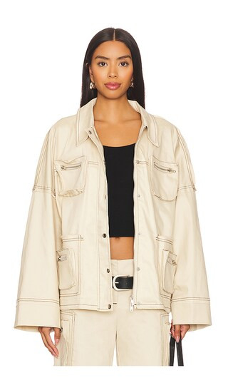 Mallory Jacket in Bone | Revolve Clothing (Global)