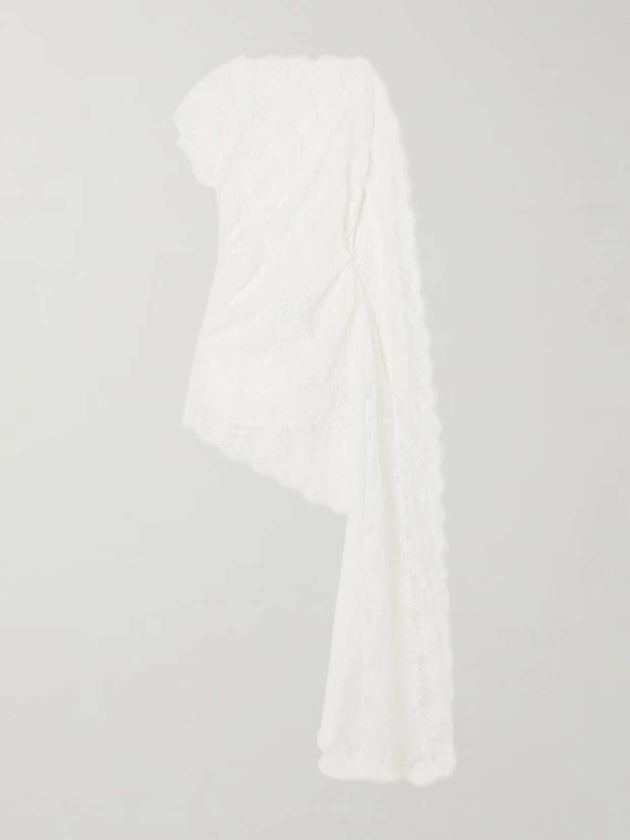 Christopher Esber - Floating Backless Draped Lace Mini Dress - White | NET-A-PORTER (US)