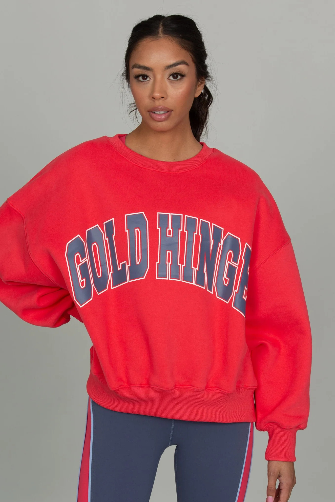 Azalea Storm GH Wide Arm Sweatshirt | Gold Hinge
