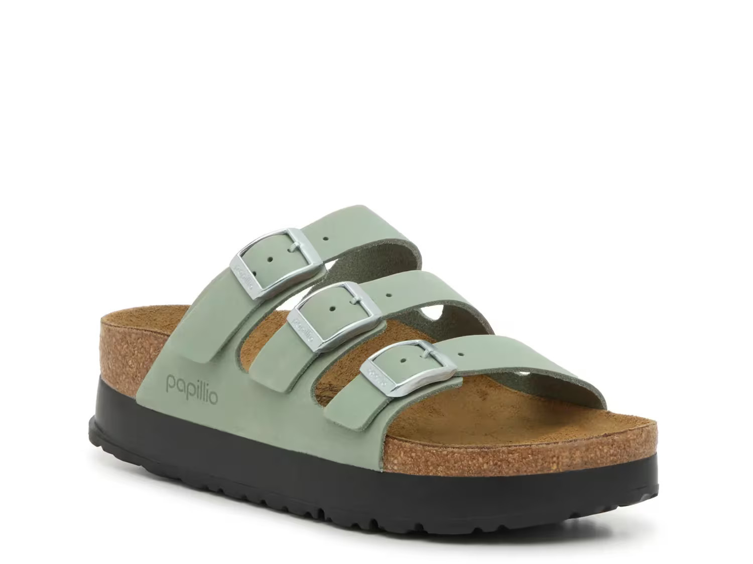 Birkenstock Papillio by Birkenstock Florida Platform Sandal | Women's | Grey | Size EU 39 / US Womens 8-8.5 / Mens 6-6.5 | Sandals | Footbed | DSW