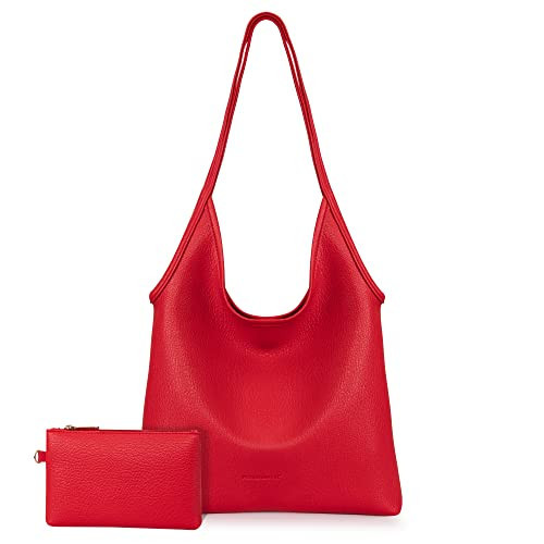 Montana West Hobo Bags for Women Designer Top Handle Purses Soft Ladies PU Leather Shoulder Handbag Set MWC2-111BDY | Amazon (US)