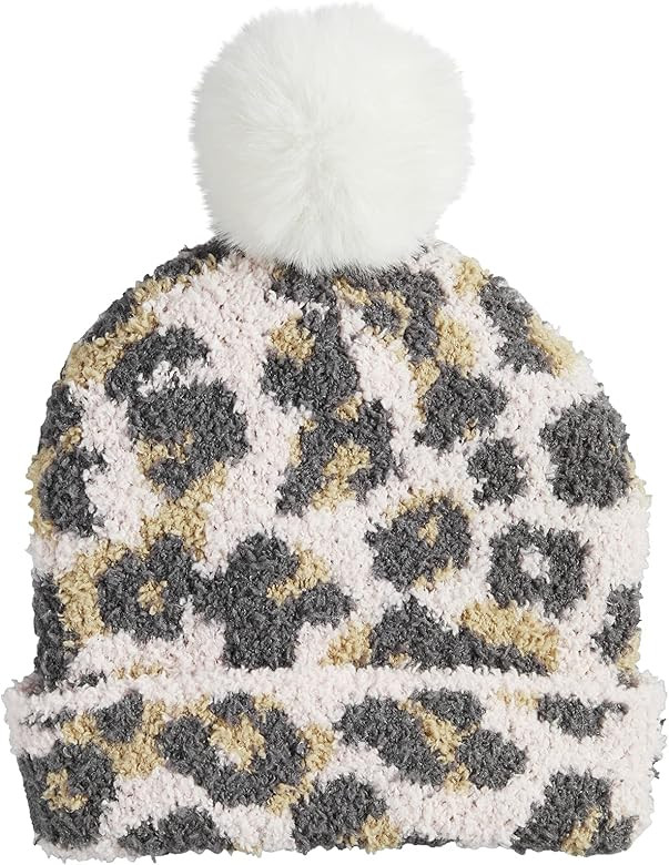 Mud Pie Baby Girls' Leopard Knit Hat | Amazon (US)