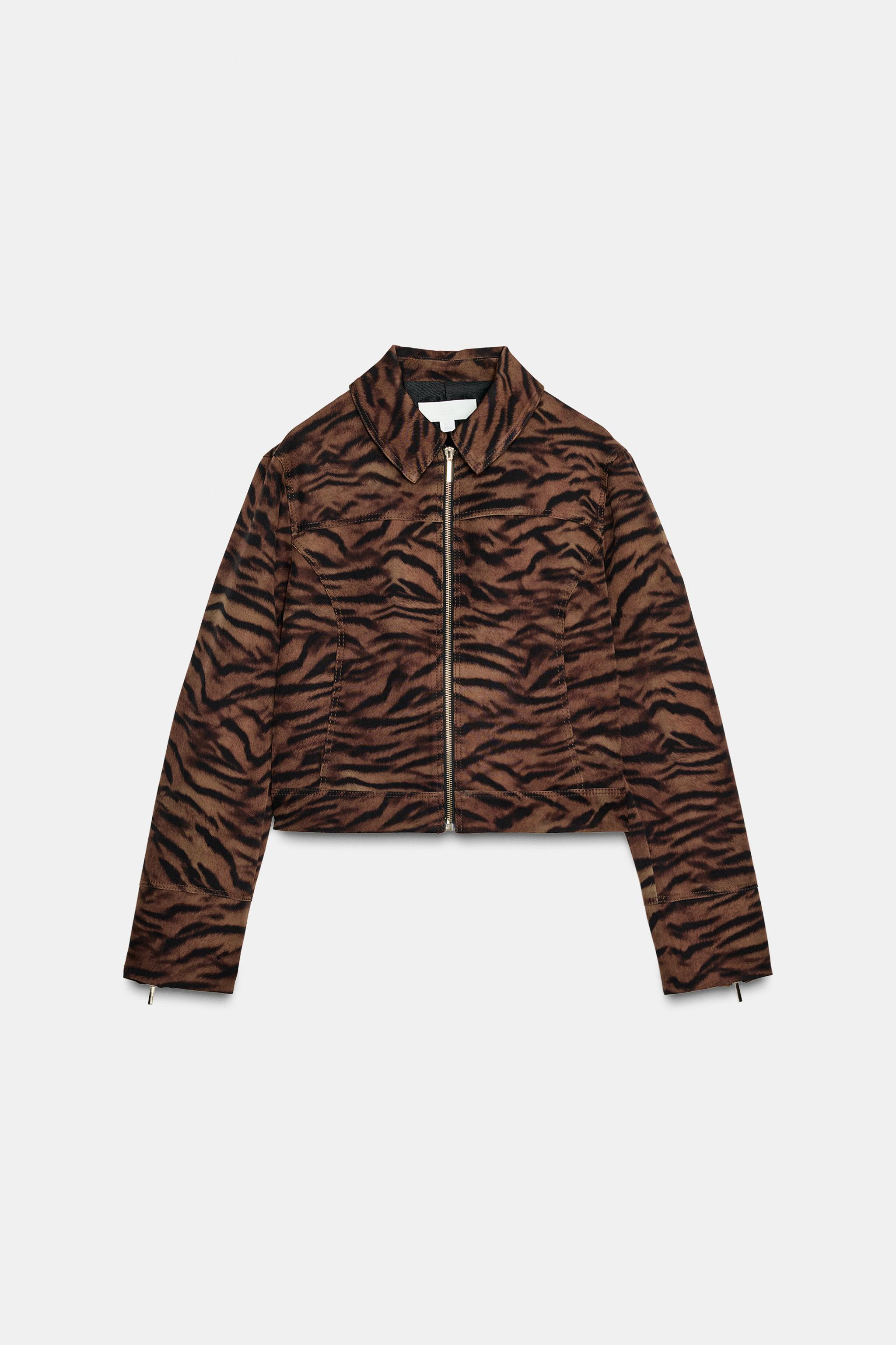 ANIMAL PRINT JACKET | Zara AU