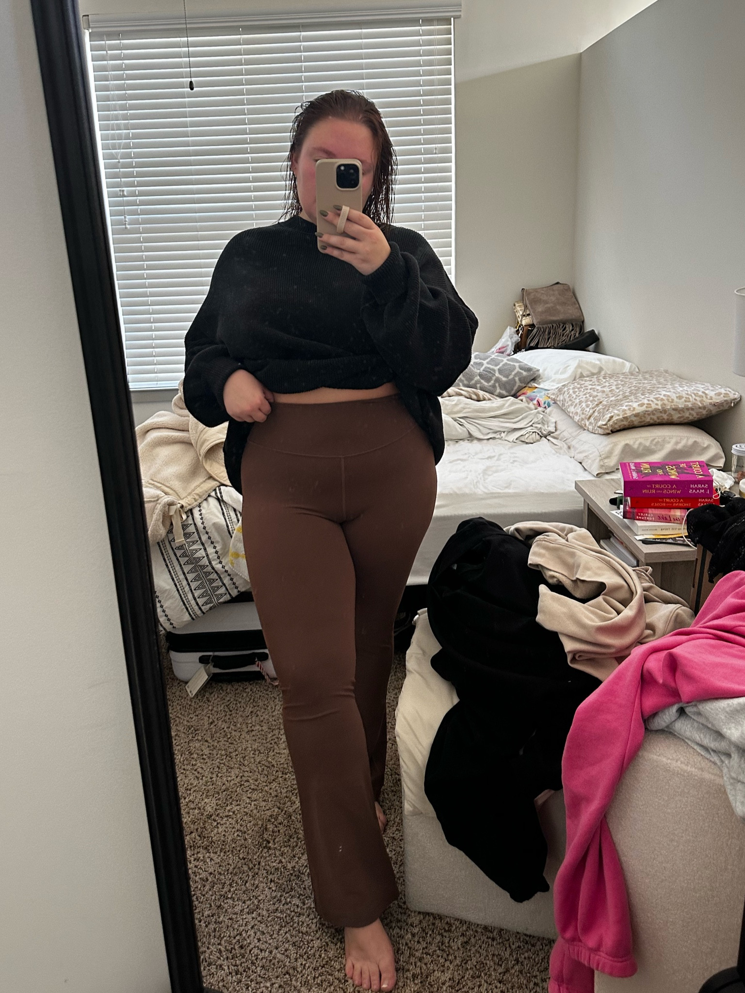 comfiest yoga pants on sale in one of my fav colors! Wearing size 14!

#LTKCyberWeek #LTKfindsunder100 #LTKsalealert