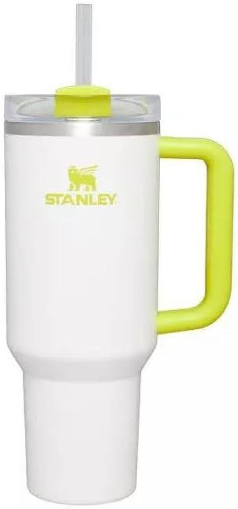 Stanley 40oz Stainless Steel H2.0 FlowState Quencher Tumbler Frost/Electric Yellow | Amazon (US)