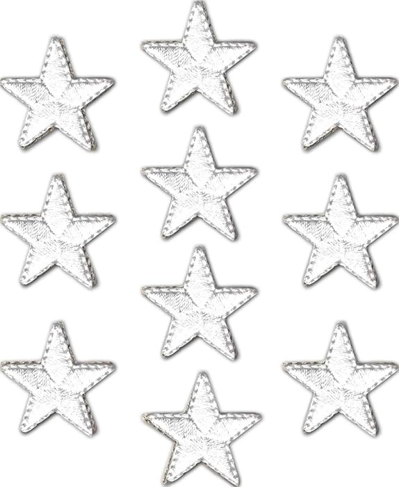 Laughing Lizards Iron On Star Patches Embroidered Patch Applique Embellishments for Clothing, Jac... | Amazon (US)
