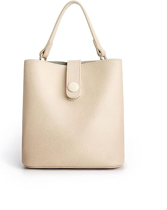 TIJN Crossbody Bag For Women Top-Handle Leather Fashion Tote Shoulder Bag Medium Size Retro Bucke... | Amazon (US)