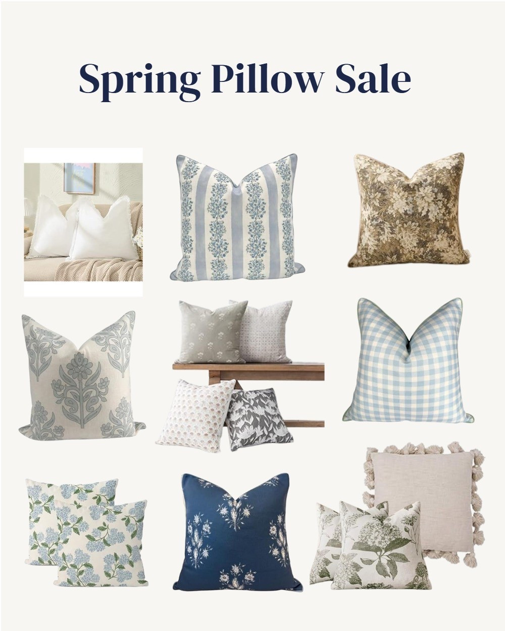 Spring home decor sale, spring pillow covers! 

#LTKHome #LTKSeasonal #LTKSaleAlert