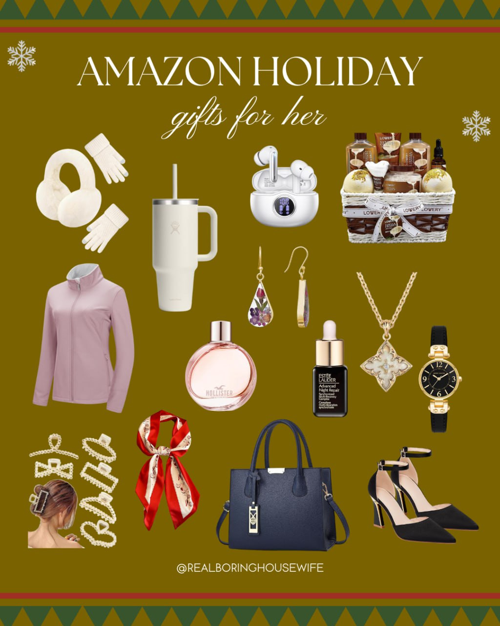 Amazon Holiday Gifts For Her 

// Amazon, Amazon Finds, Amazon Gift, Amazon Gifts, Amazon Gifts For Her, Amazon Gift Guide, Amazon Womens, Amazon Womens Fashion, Amazon Accessories, Amazon Jewelry, Gifts For Her, Holiday Fashion, Tumbler, Earbuds, Gift Basket For Her, Gift Basket, Windbreaker Jacket, Amazon Earrings, Perfume, Serum, Amazon Necklace, Amazon Watch, Watches Women, Hair Claws, Head Scarf, Amazon Handbag, Amazon Heels 

 #LTKGiftGuide #LTKHoliday #LTKStyleTip