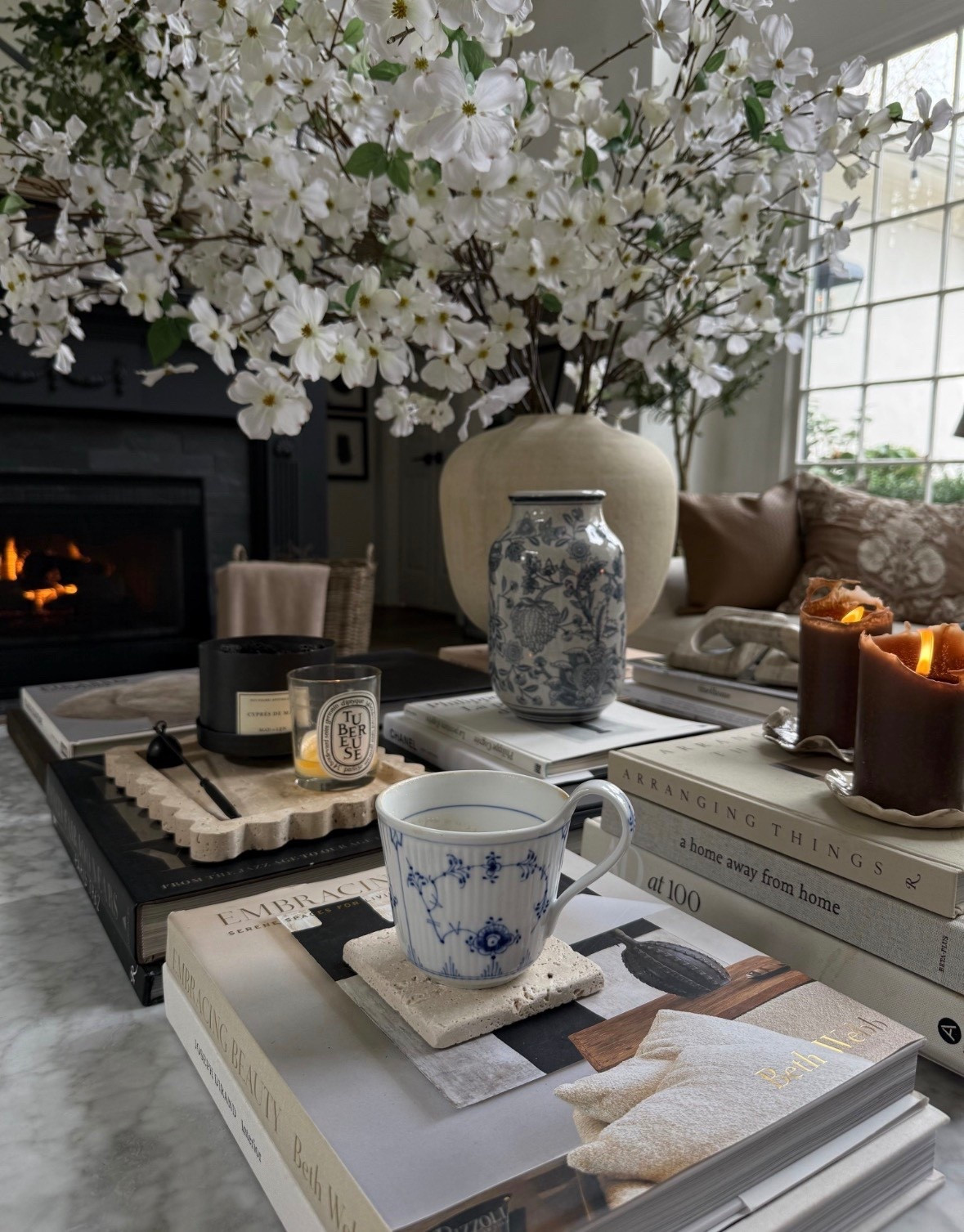 Early spring mornings with the addition of blues. Eeekkkk!!! Listening to birds, sipping from my blue cup and loving the stack of books, the candles, the (Amazon!) vase, and the omg dogwoods!



#LTKdayinmylife #LTKSeasonal #LTKHome