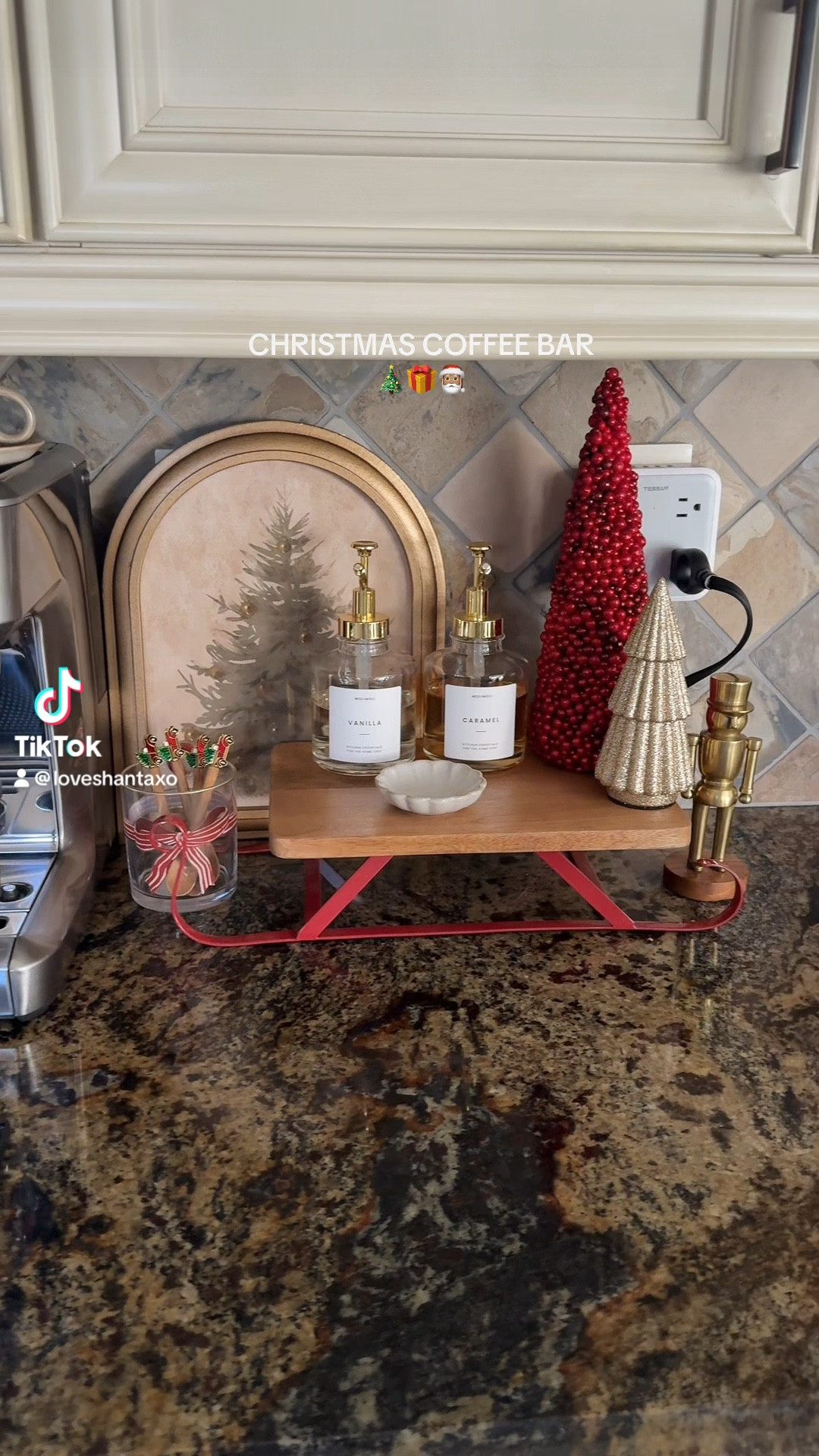 Christmas Coffee Bar, Christmas coffee bar ideas, breville barista express, Christmas decor, target Christmas wall art, coffee, espresso bar, Christmas coffee bar decor,  Christmas coffee bar decor ideas, Christmas coffee bar styling, coffee bar Christmas decor, how to style a coffee bar for Christmas, Christmas coffee bar ideas, Christmas coffee station decor, neutral Christmas decor, minimalist Christmas decor, Christmas coffee spoons, holiday mugs, Christmas mugs, wood sleigh serving tray, wood holiday serving tray, mini ceramic trees, mini gold trees, mini ceramic houses, gold glass syrup dispensers,  espresso machine, white espresso maker, holiday coffee syrups, holiday stems, Christmas stems, Amazon Christmas decor, Amazon home decor, Target home decor, Target Christmas decor, neutral kitchen decor, neutral home decor

#LTKHome #LTKSeasonal #LTKFindsUnder100 #LTKGiftGuide #LTKHoliday #LTKStyleTip #LTKSaleAlert #LTKFindsUnder50

#LTKSeasonal #LTKHoliday #LTKHome