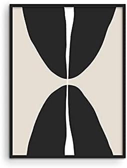 Haus and Hues Black Abstract Art and Modern Poster - Black Abstract Wall Art and Geometric Art Ab... | Amazon (US)