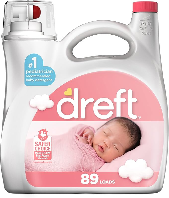 Dreft Stage 1: Newborn Baby Liquid Laundry Detergent, 89 loads 128 fl oz, 1 Choice of Pediatricia... | Amazon (US)