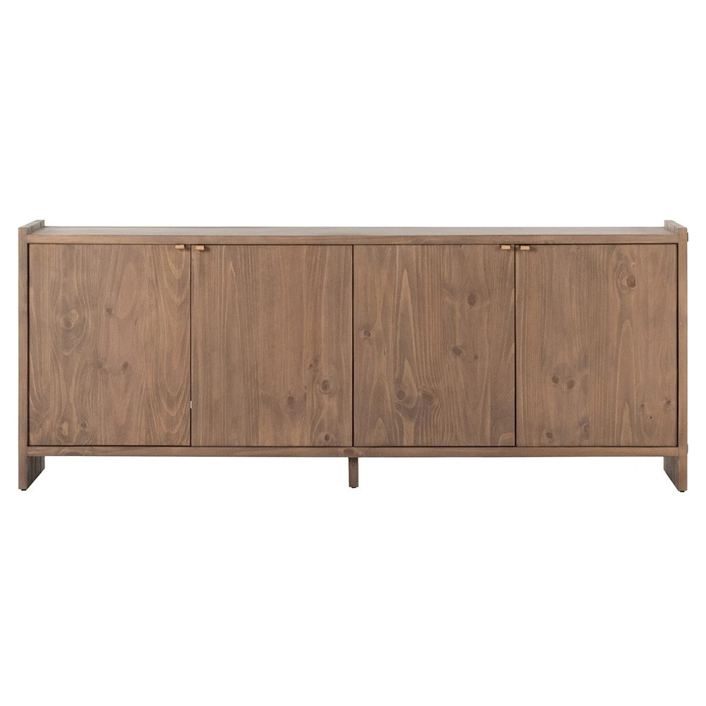 William Modern Classic Brown Wood Sideboard | Kathy Kuo Home