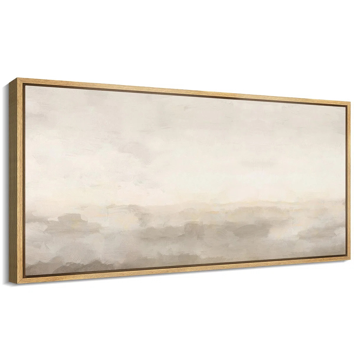 Minimal Landscape "Muted Abstract Calm & Serene Artwork, Neutral Simple Wall Pictures, Extra Larg... | Wayfair North America
