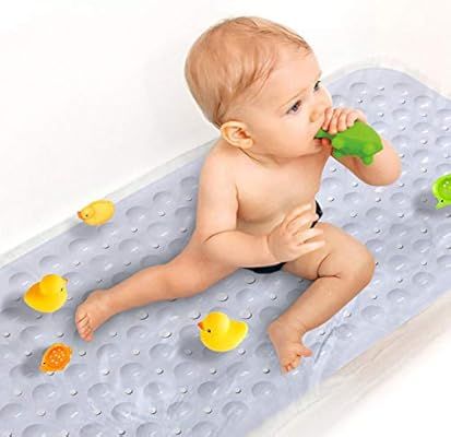 Upgrade Baby Bath Mat Non Slip Extra Long Bathtub Mat for Kids 40 X 16 Inch - Eco Friendly Bath T... | Amazon (US)
