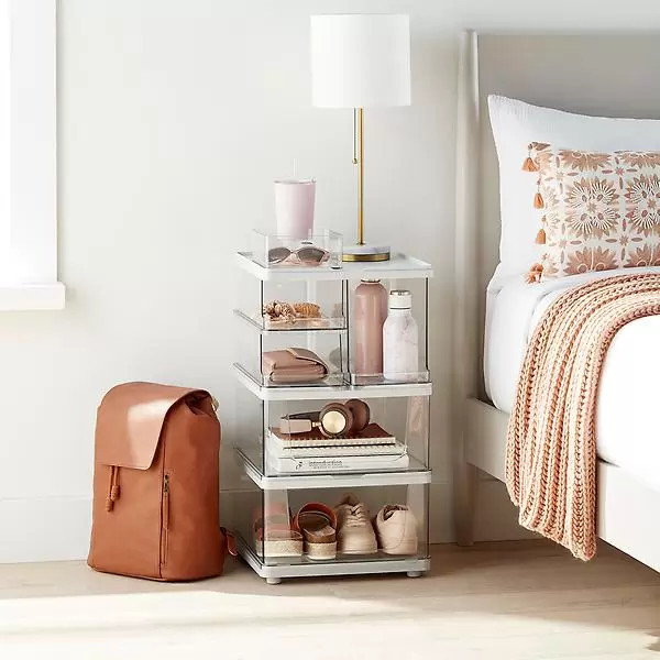 Manhattan Modular Organizers Nightstand Storage Solution | The Container Store