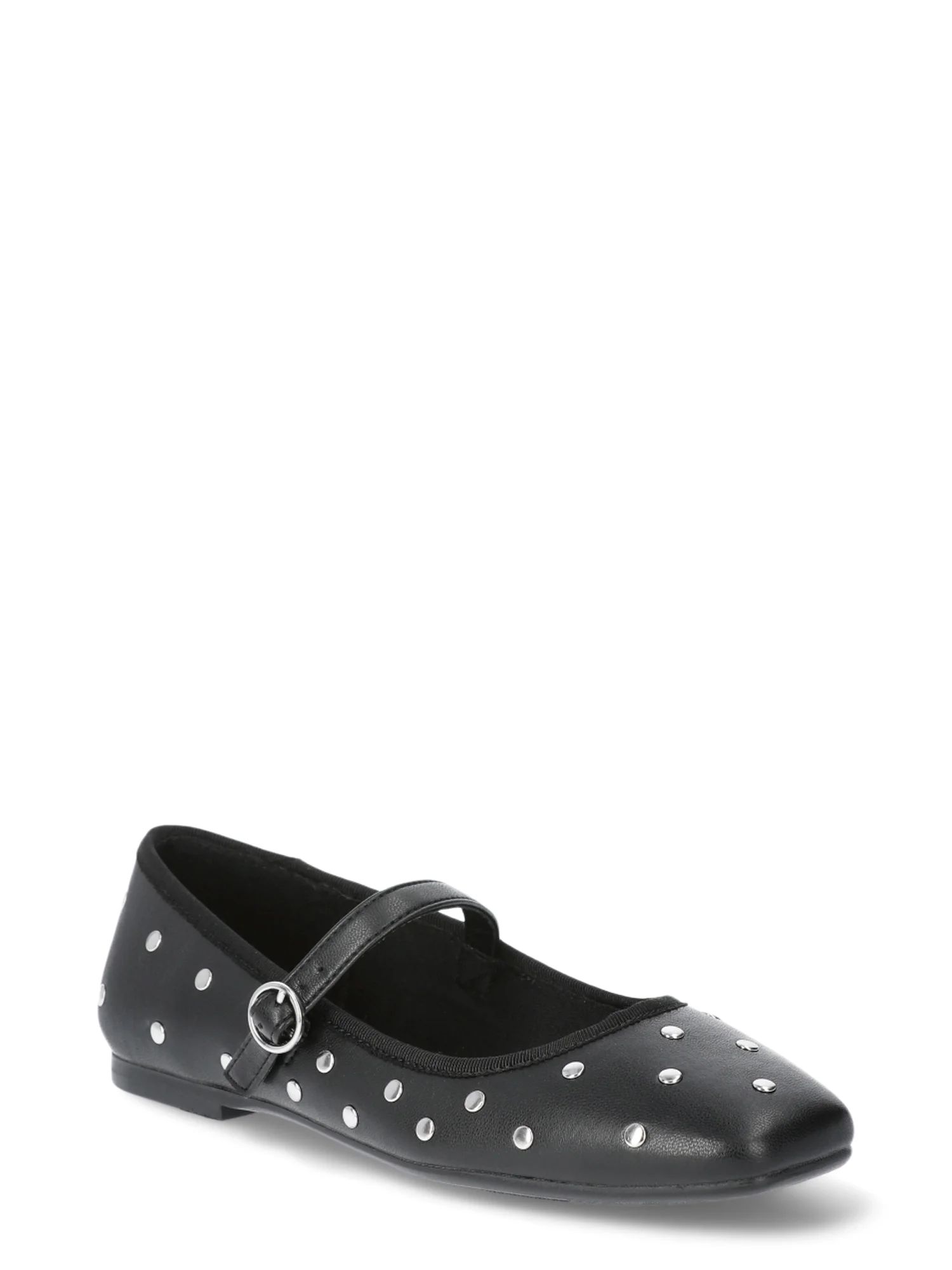 Scoop Women’s Faux Leather Mary Jane Flats - Walmart.com | Walmart (US)