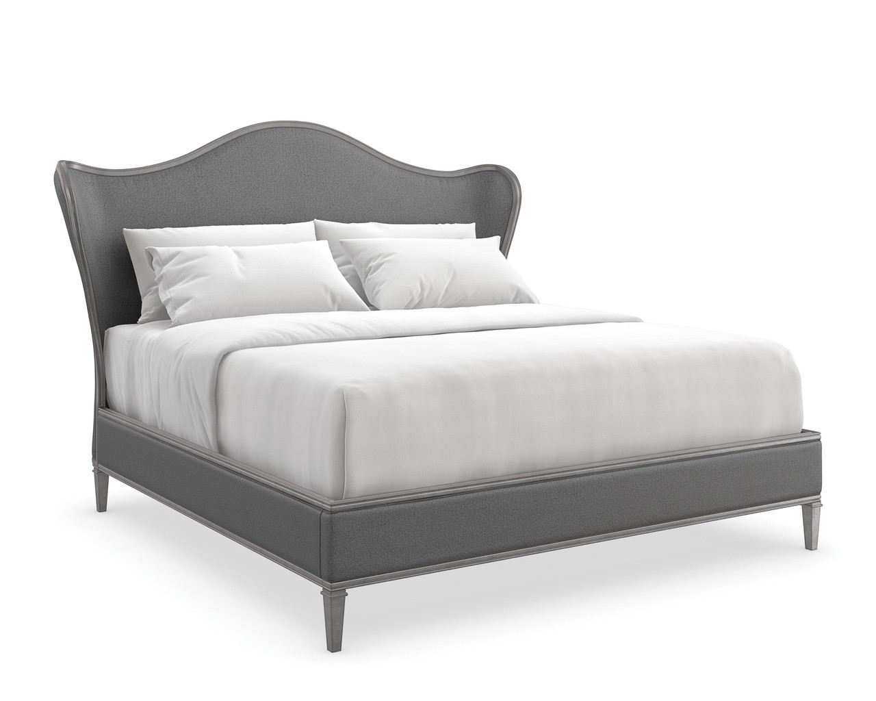 Bedtime Beauty King Upholstered Bed In Gray | 1stopbedrooms